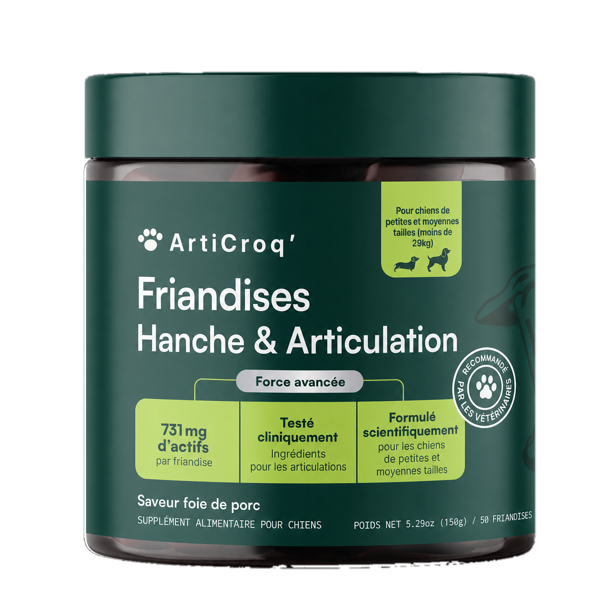 Friandises Hanches & Articulations pour races moyennes