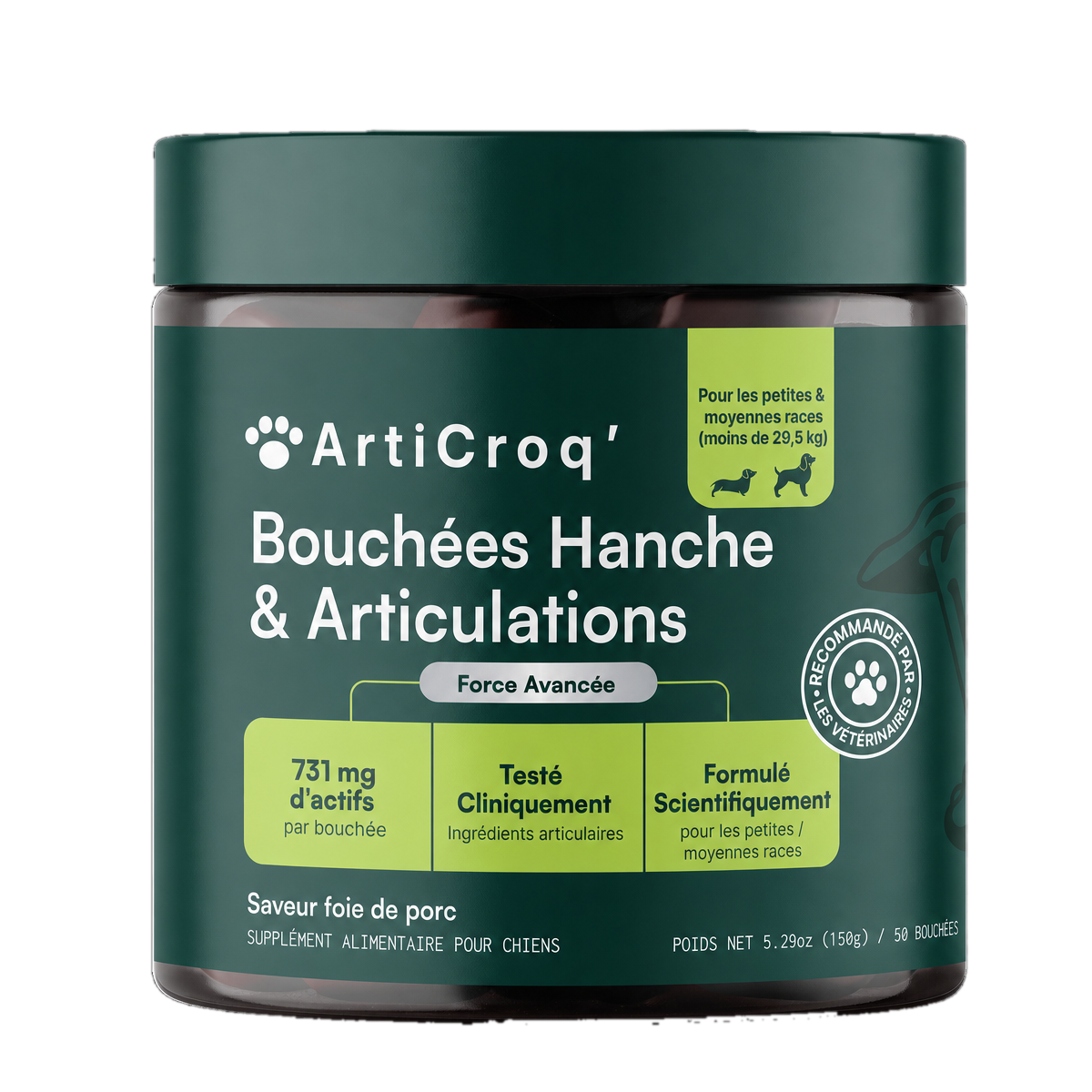 Friandises Hanches & Articulations pour races moyennes
