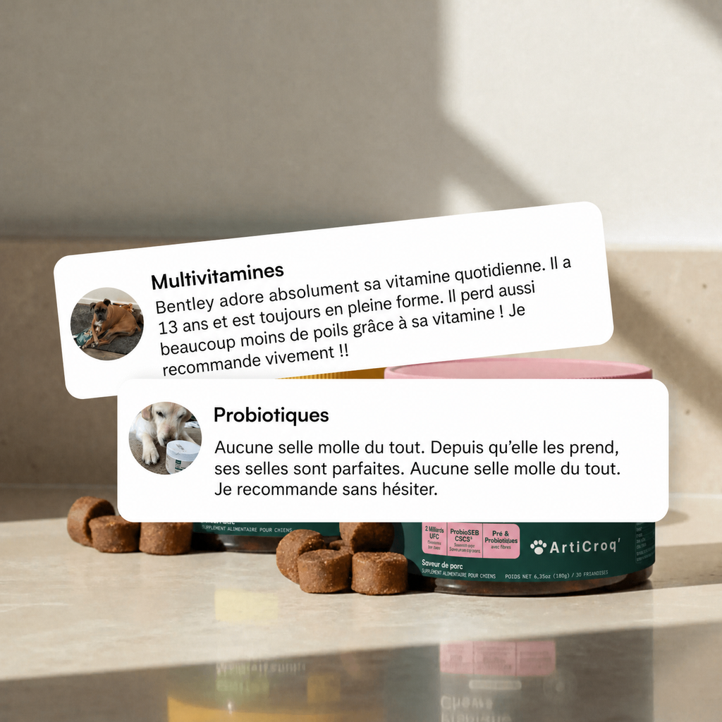 Friandises Multivitamines + Friandises Probiotiques