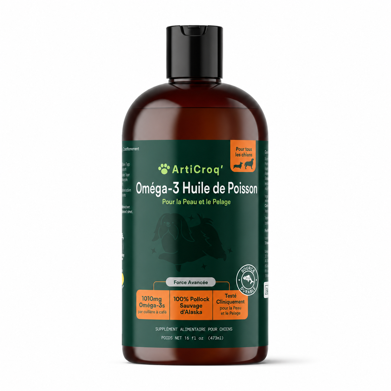 Huile de poisson Oméga 3 16 oz